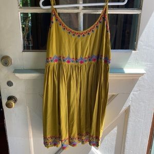 Natural Life Gigi Dress, Size Medium, Bohemian Embroidered Dress